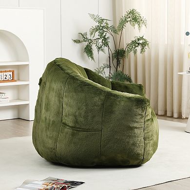 Merax Bean Bag Chair, Bean Bag Sofa Chair with Armrests Stuffed High Density Foam