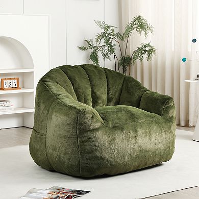 Merax Bean Bag Chair, Bean Bag Sofa Chair with Armrests Stuffed High Density Foam