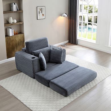 Merax Boneless Chaise Lounge Chair Indoor-Oversized Cloud-Like Cozy Comfy Modular