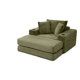 Merax Boneless Chaise Lounge Chair Indoor-Oversized Cloud-Like Cozy Comfy Modular