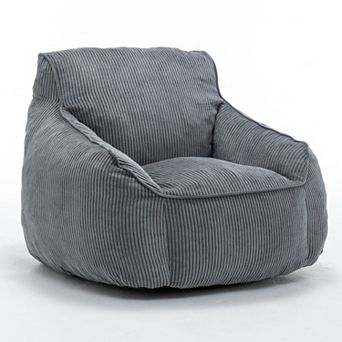 Merax Bean Bag Chair Sofa for Adults Teens, Comfy Corduroy Large Bean Bag Chairs with Armrests
