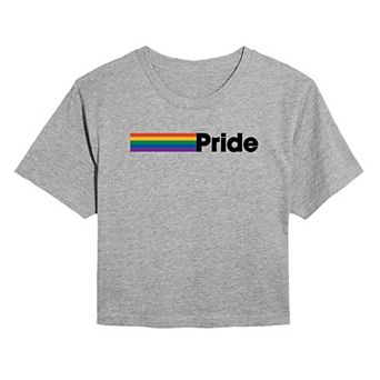 Women's Pride Flag Cropped Tee