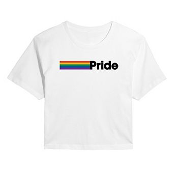 Women's Pride Flag Cropped Tee