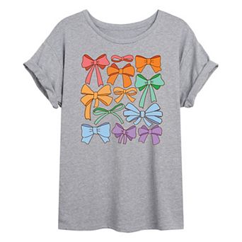 Women's Pride Coquette Bows Oversized Tee