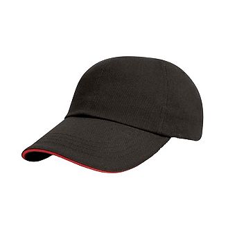 Result Mens Heavy Brushed Cotton Sandwich Peak Baseball Cap