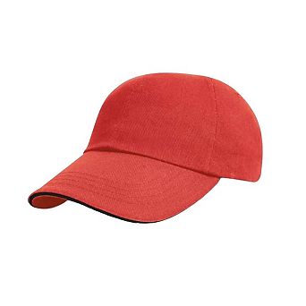 Result Mens Heavy Brushed Cotton Sandwich Peak Baseball Cap