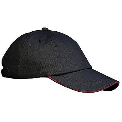 Result Unisex Low Profile Heavy Brushed Cotton Baseball Cap With Sandwich Peak