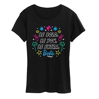 Women's Barbie Pride Be Bold. Be You. Be Extra. Graphic Tee