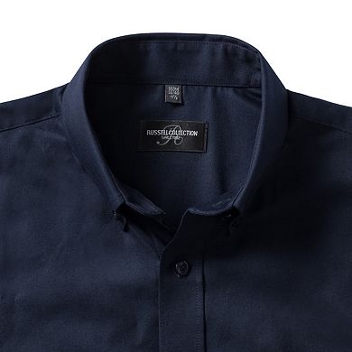 Russell Collection Mens Oxford Formal Shirt