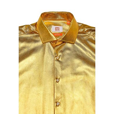 Men's OppoSuits Groovy Gold Party Wear Shirt