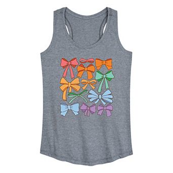 Women's Pride Coquette Bows Racerback Tank Top
