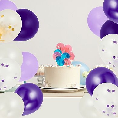 60 Pcs Party Balloons with Ribbon for Party