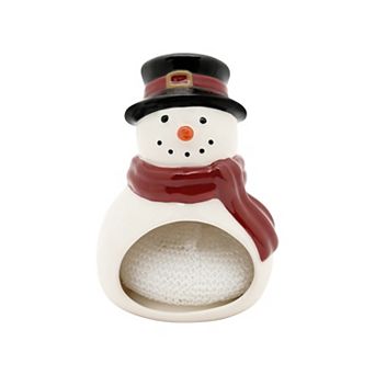 St. Nicholas Square® Yuletide Snowman Sponge Holder & Sponge Set