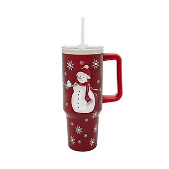 St. Nicholas Square® Stainless Steel Travel Mug with Straw