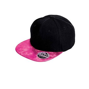 Result Headwear Unisex Adult Bronx Glitter Flat Peak Snapback Cap