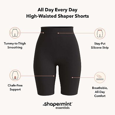 Women's Shapermint High-Waisted Shaper Shorts for Tummy and Thigh Smoothing 55021