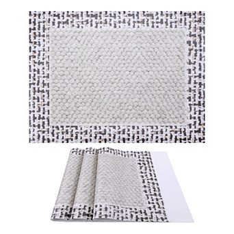 Rectangle Placemats Set of 4 Faux Leather Mat for Table Decor Heat Resistant Table Mat 15.7x11.8inch