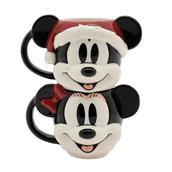 St. Nicholas Square® Disney 2 pc Stacking Mickey & Minnie Mug Set