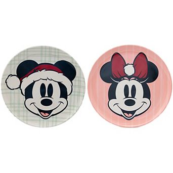 St. Nicholas Square® Disney 2 pc Mickey & Minnie Salad Plate Set