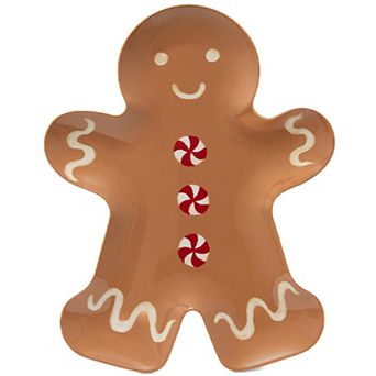 St. Nicholas Square® Shaped Gingerbread Man Serving Plate