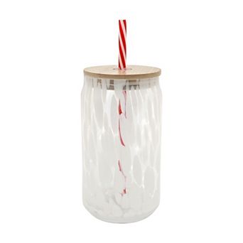St. Nicholas Square® Fritz Icon Glass Sipper with Bamboo Lid