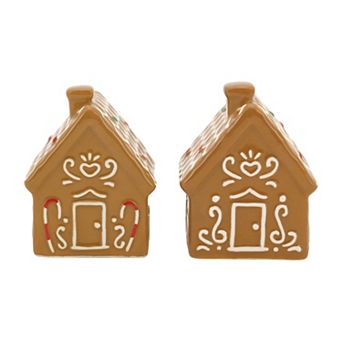 St. Nicholas Square® Gingerbread House 2 pc Salt & Pepper Shakers Set