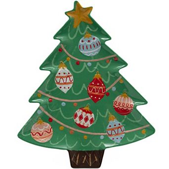 St. Nicholas Square® Holiday Tree Shaped Serving Plate