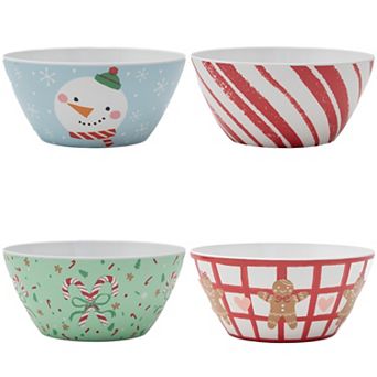 St. Nicholas Square® 4 pc Retro Cheer Cereal Bowl Set