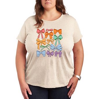 Women's Plus Size Pride Coquette Bows Graphic Tee