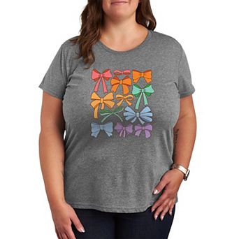 Women's Plus Size Pride Coquette Bows Graphic Tee