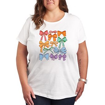 Women's Plus Size Pride Coquette Bows Graphic Tee