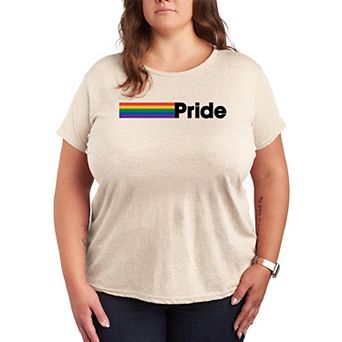 Women's Plus Size Pride Flag Graphic Tee