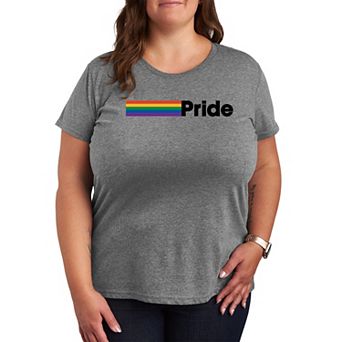 Women's Plus Size Pride Flag Graphic Tee