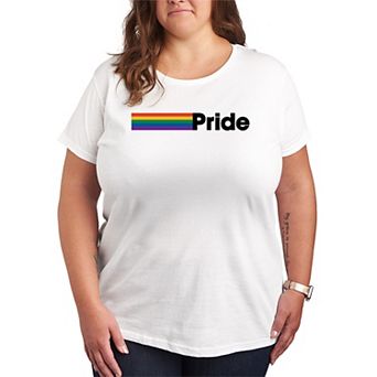 Women's Plus Size Pride Flag Graphic Tee