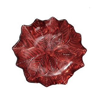 St. Nicholas Square® Holiday Poinsettia Salad Plate