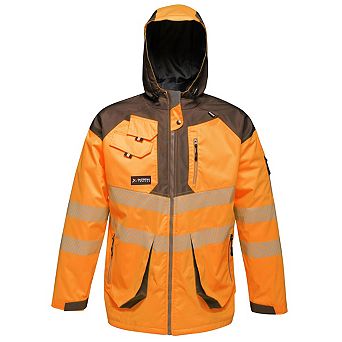 Regatta Professional Mens Hi-Vis Reflective Waterproof Jacket