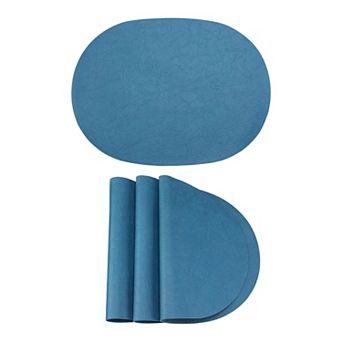 Placemats Set of 4 Faux Leather Mat for Table Decor Washable Heat Resistant Table Mat 17.5x12.8inch