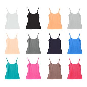 12-Pack Women’s Camisole Tank Tops