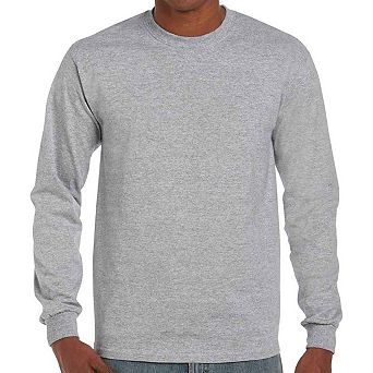 Gildan Unisex Adult Ultra Cotton Plain Long-Sleeved T-Shirt