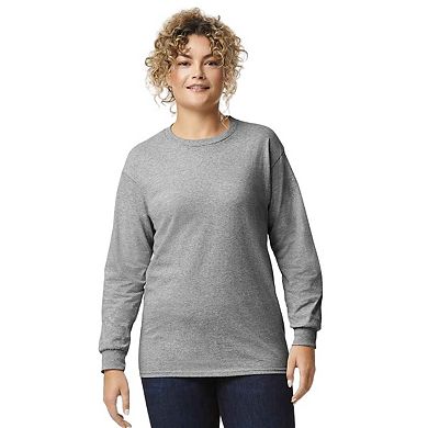 Gildan Unisex Adult Ultra Cotton Plain Long-Sleeved T-Shirt