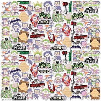 DC Comics Justice League Villian Chib Sticker Pack