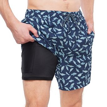 Men's Rokka&Rolla 7 in Compression Liner Swim Trunks