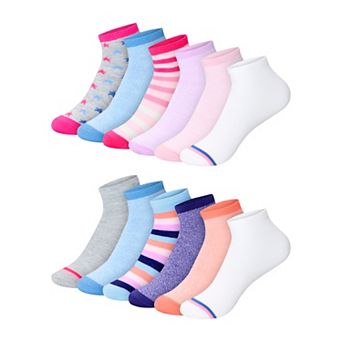 Girls Hanes® Ultimate 12-Pack EZ Sort Ankle Socks