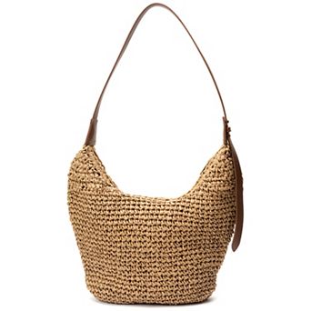 SOL and MER Crochet Crossbody Hobo Bag