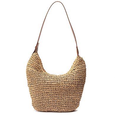 SOL and MER Crochet Crossbody Hobo Bag