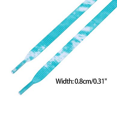Women's Flat Shoestrings Tie-Dye Shoelaces for Sneakers 1 Pair 55.1"