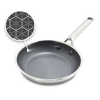 GreenPan Prism 8-Inch Hybrid Stainless Steel & Ceramic Nonstick Fry Pan