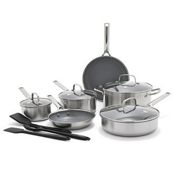GreenPan Prism 13 pc Hybrid Stainless Steel & Ceramic Nonstick Cookware Set