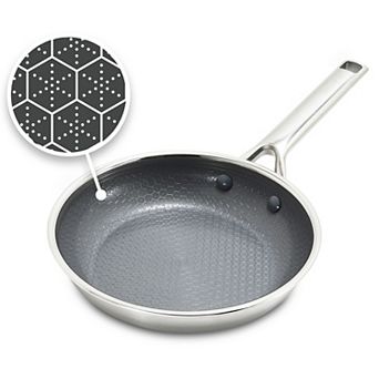 GreenPan Prism 10-Inch Hybrid Stainless Steel & Ceramic Nonstick Fry Pan