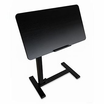 YIORTWO Adjustable Office Desk with Wheels, Mobile Laptop Desk with Tilt Top